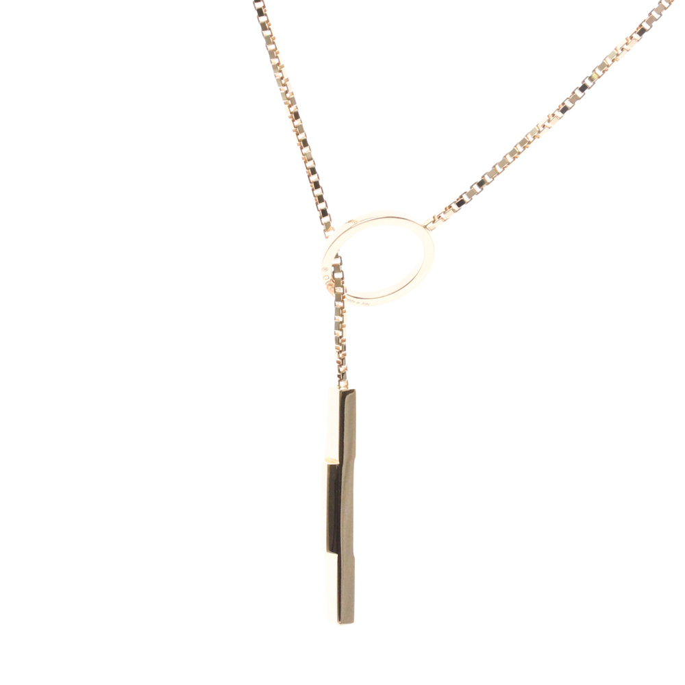 Gucci Lariat Necklace Pink Gold (18K) No Stone Men,Women Fashion Necklace (Pi...